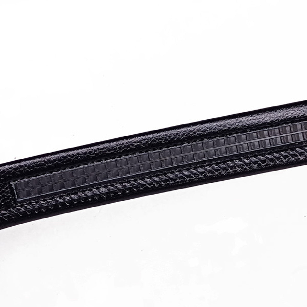 Men’s Black Belt with Glass Buckle