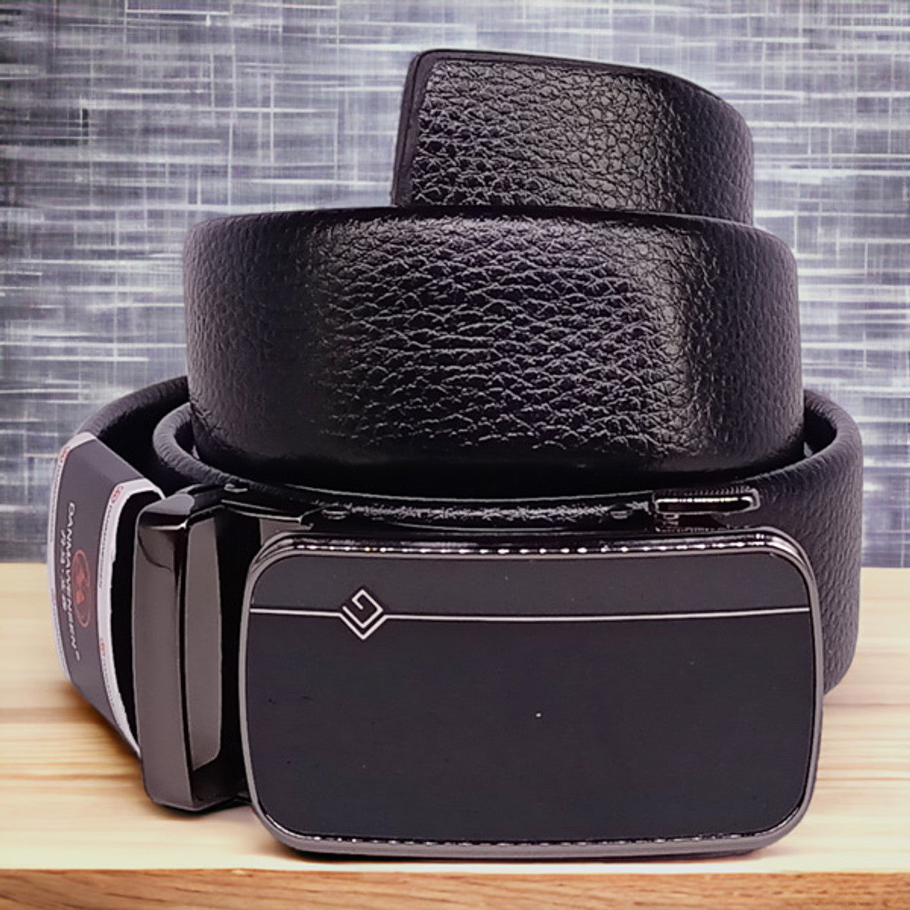 Danmawensen Belt – Black with Square Buckle