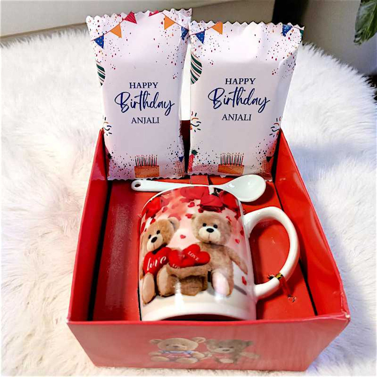 Birthday Gift Set with Love Mug & Customise Chocolates