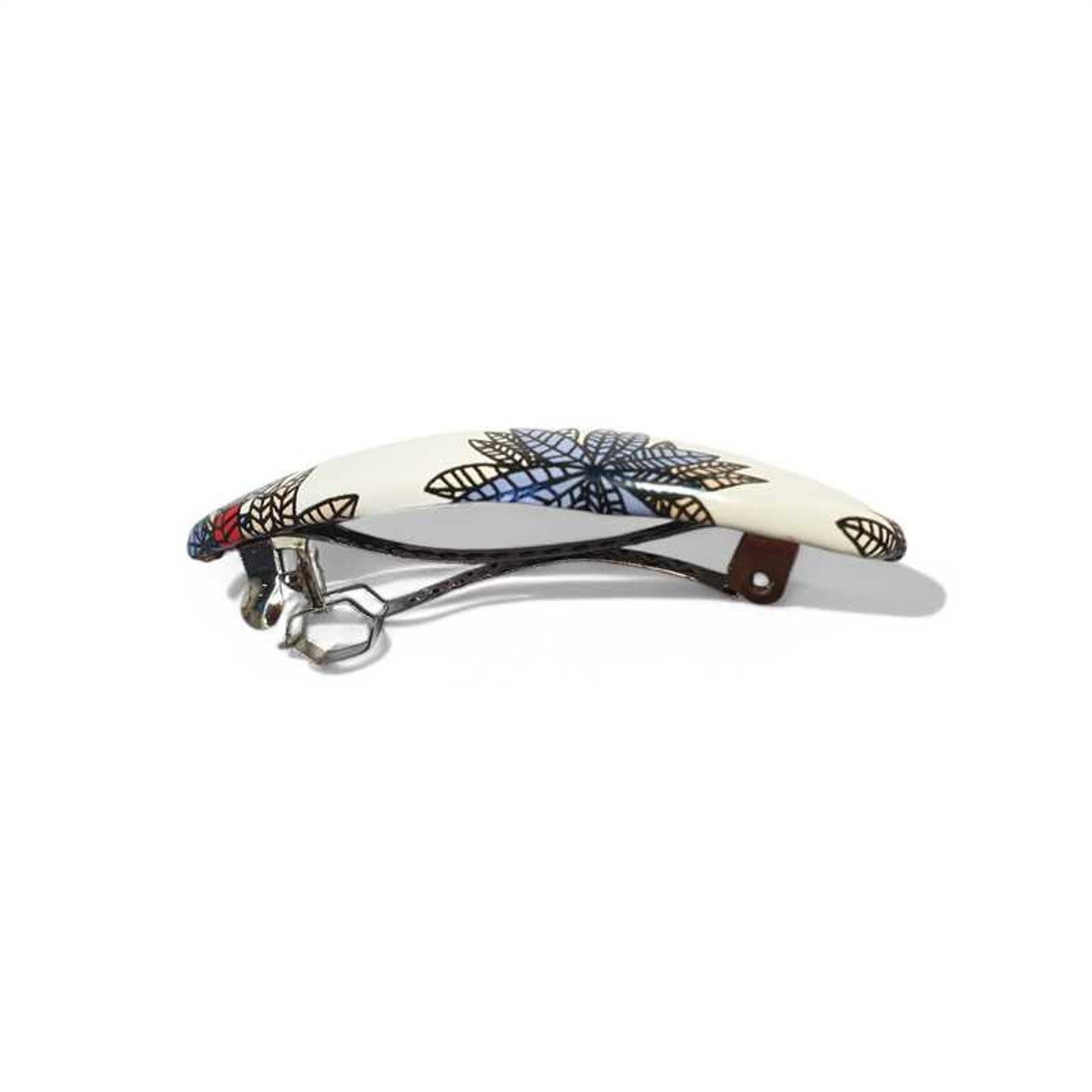White Floral Hair Clip