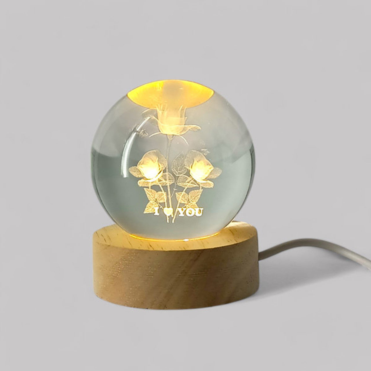 Triple Roses LED Love Lamp