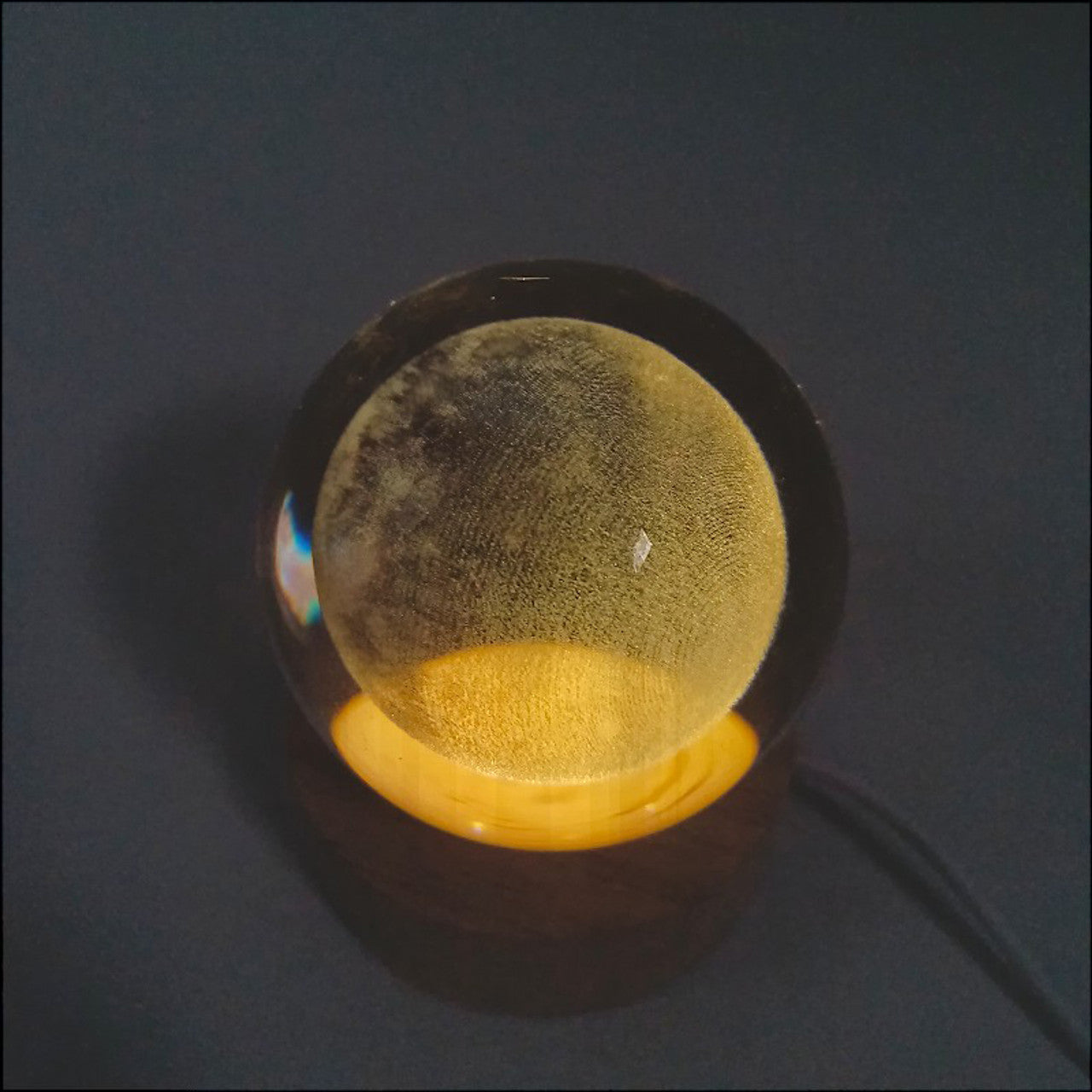 Crystal Ball Moon LED Lamp