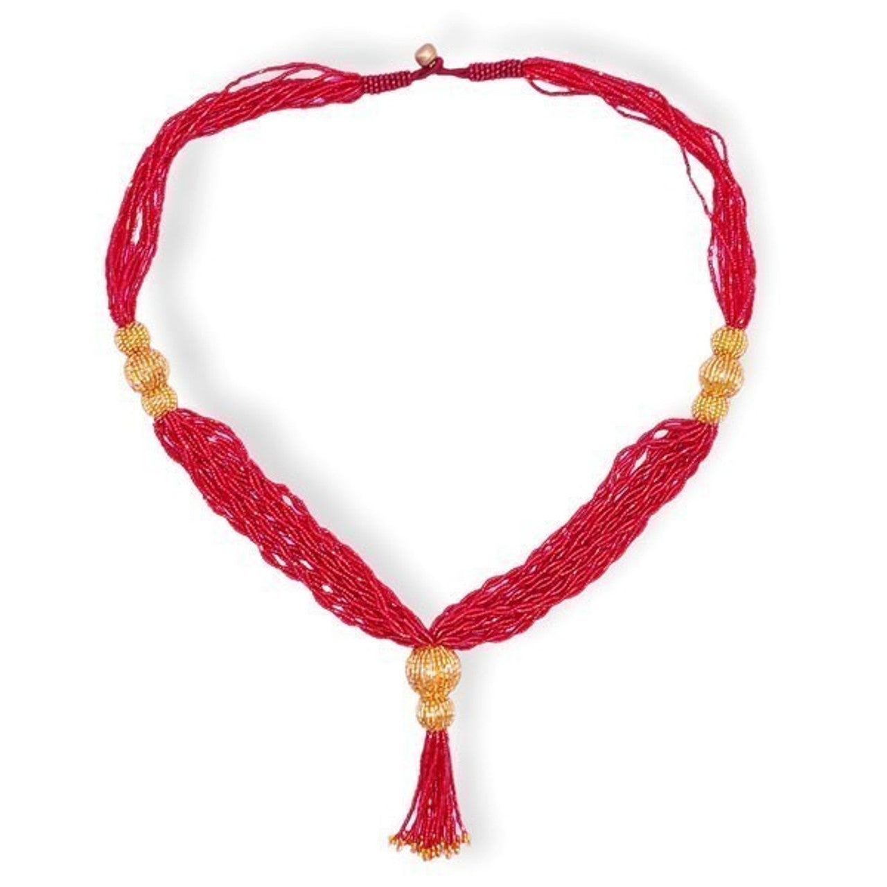 Traditional Pote Mala with 3 Golden Beads