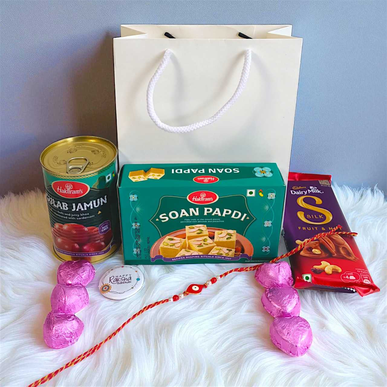 Premium Rakhi Combo for Brother With Sweets