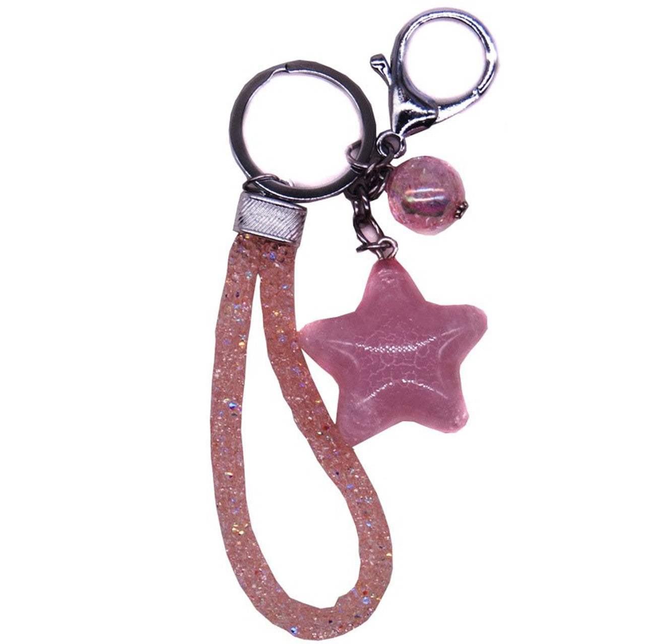 Pink Star Design Attractive Key-Chain