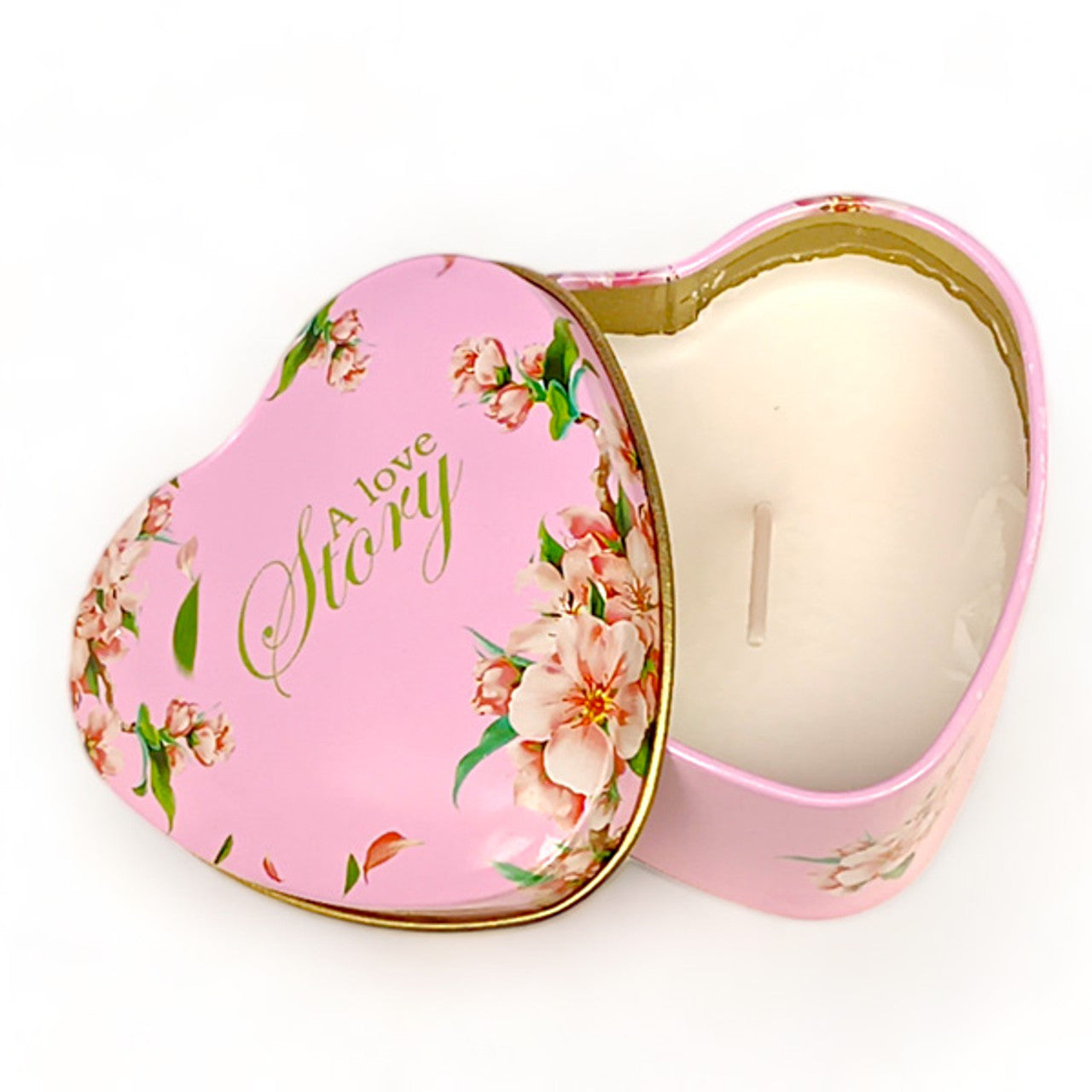 Pink Heart Shaped Scented Candle