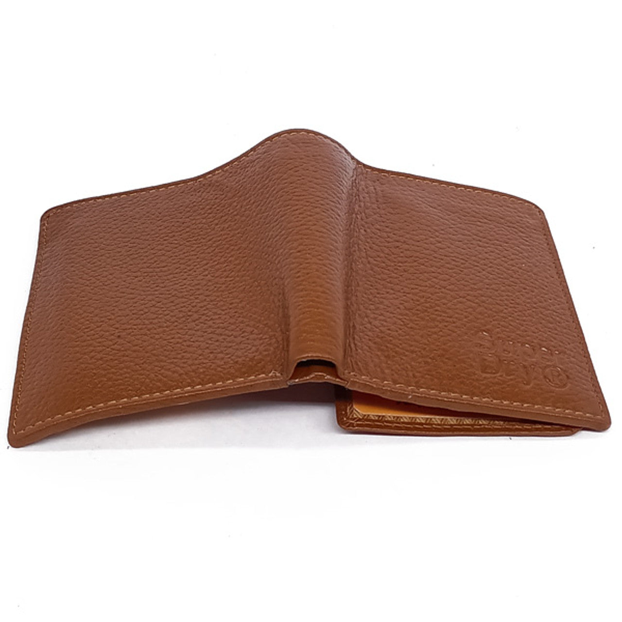 Bronze Bi-Fold Leather Wallet For Men