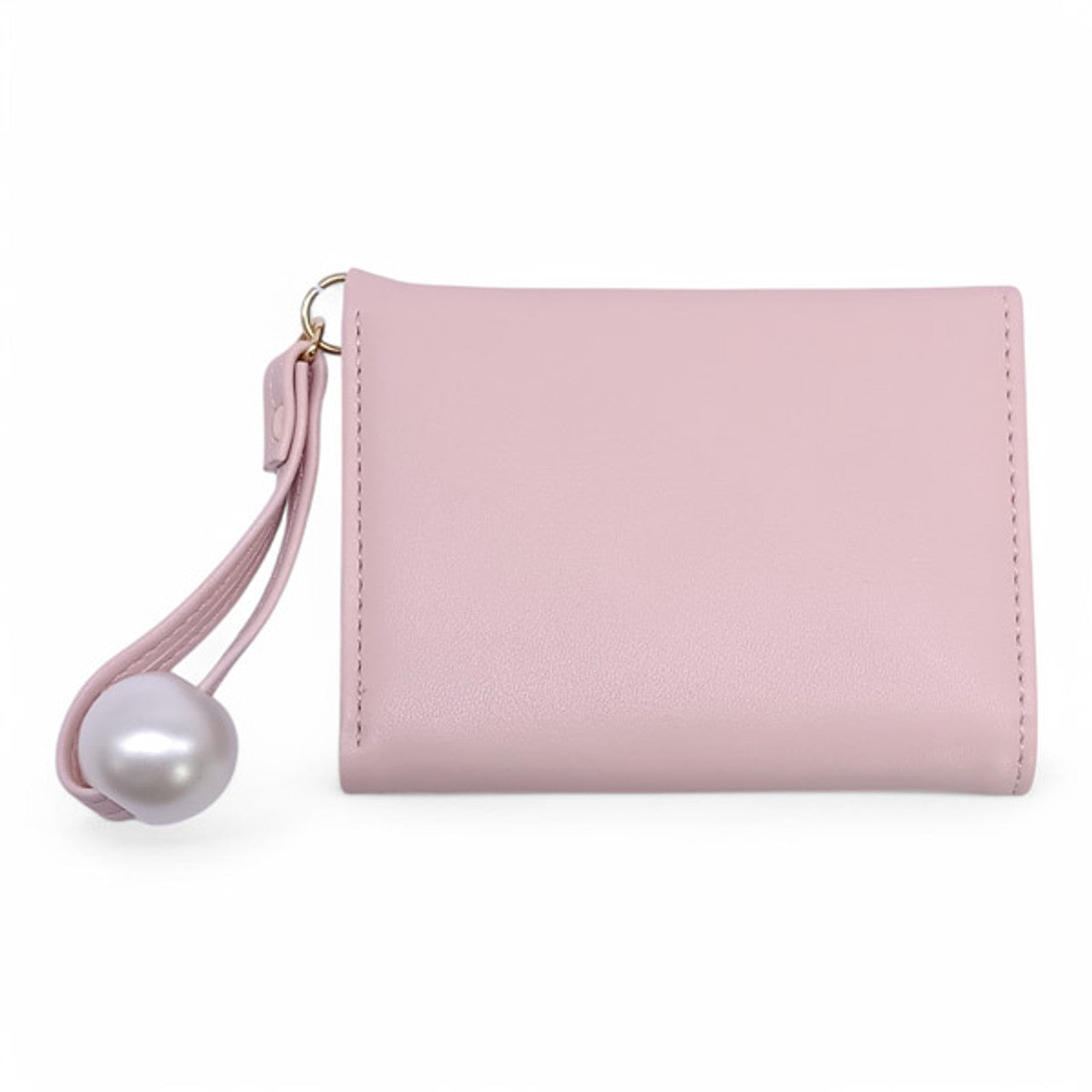 Pearl Strap Trifold Wallet For Women