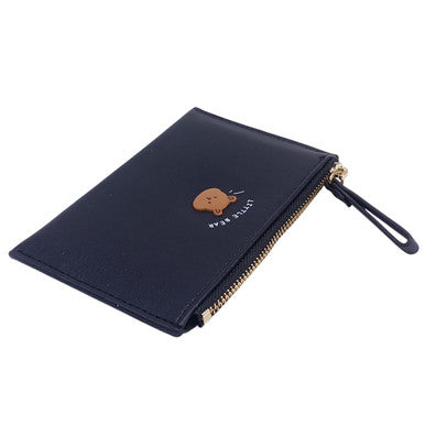 Elegant Black PU Leather Mini Purse For Women
