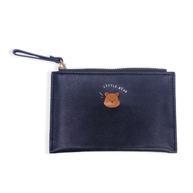 Elegant Black PU Leather Mini Purse For Women