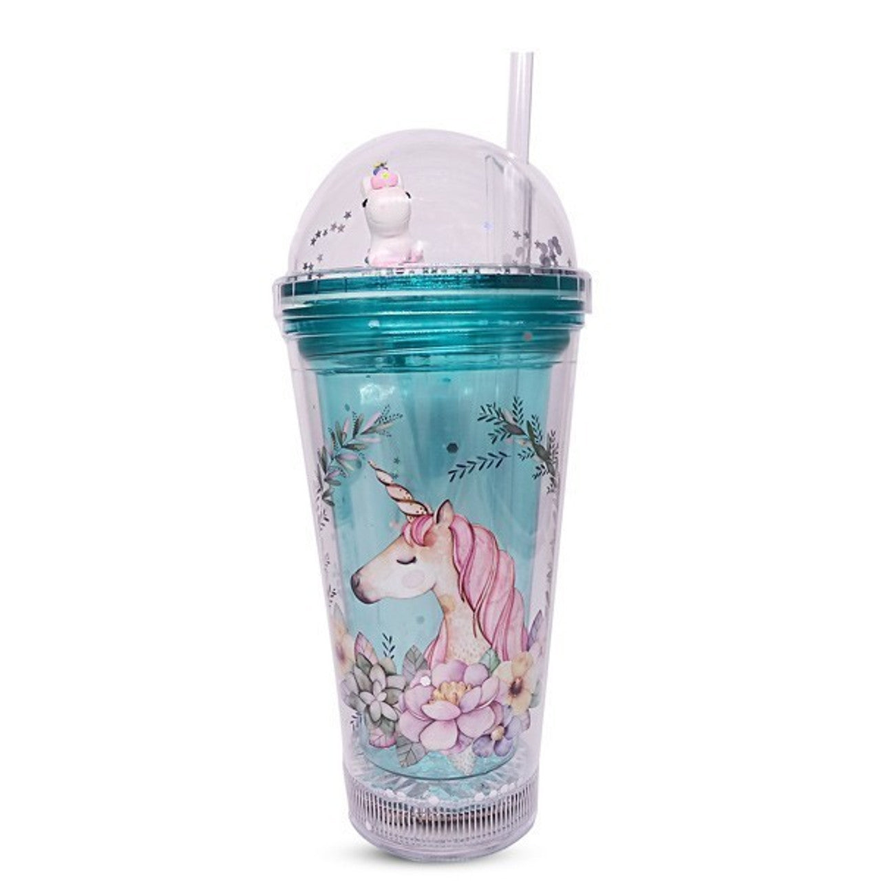 Unicorn-Inspired Elegant Tumbler with Straw