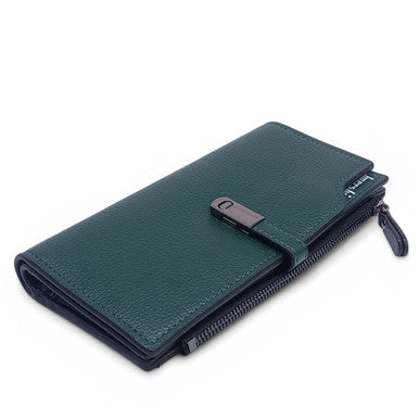 Stylish Green Bi-Fold PU For Ladies