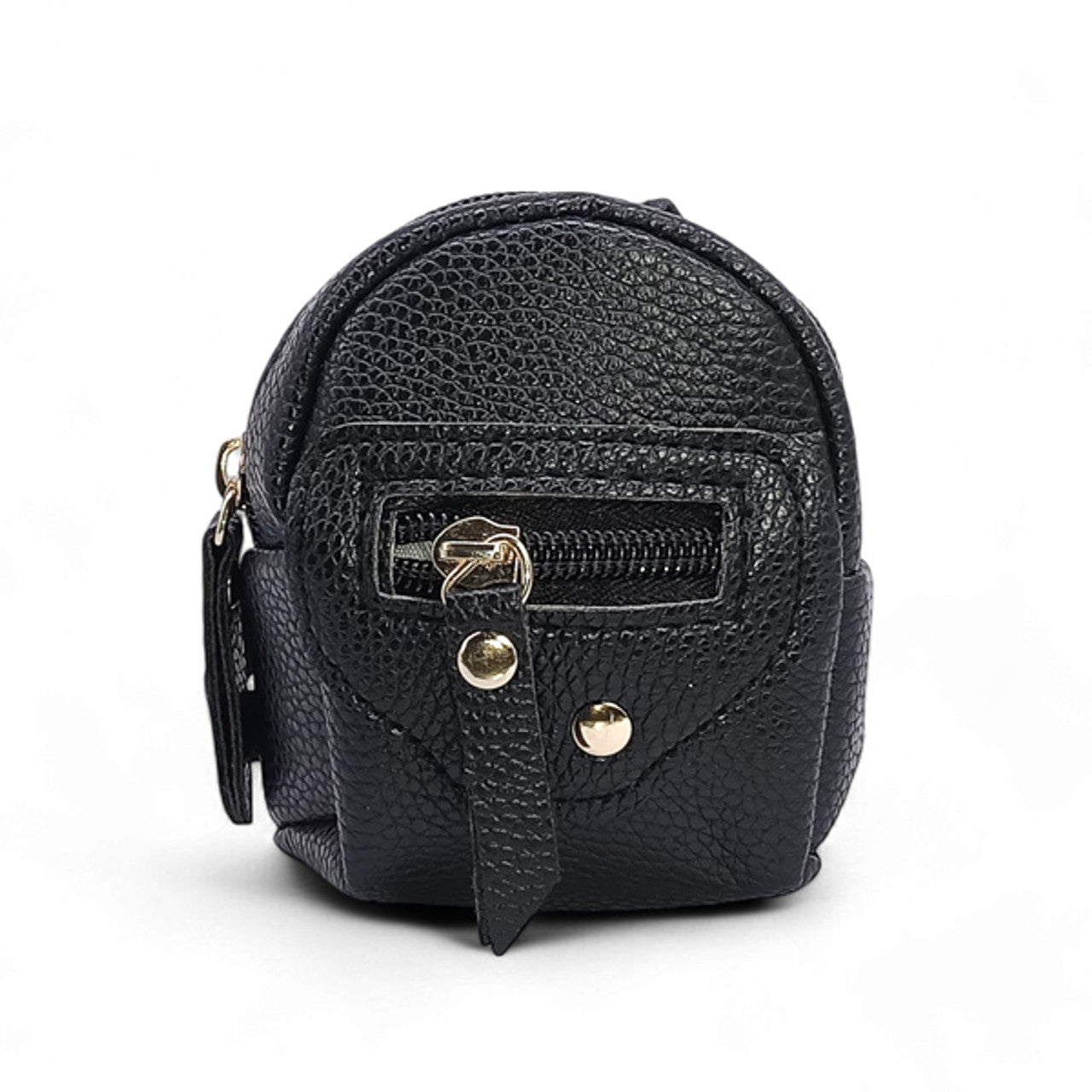 PU Leather Keyring Bag-Black