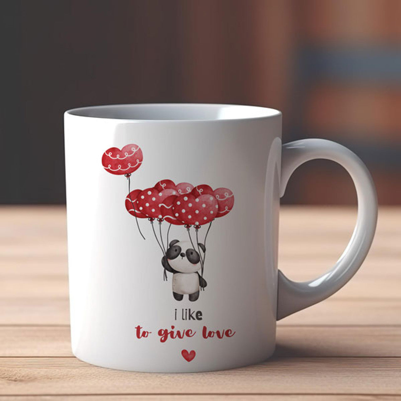 Ceramic Mug - "I Like To Give Love"
