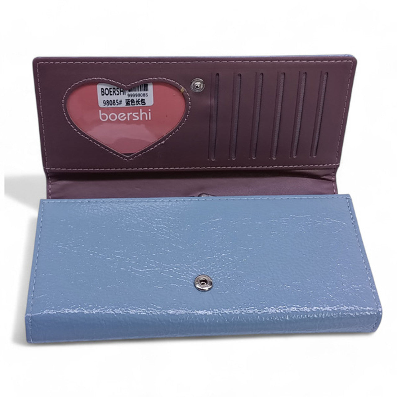 Stylish Baby Blue Bifold Wallet For Women