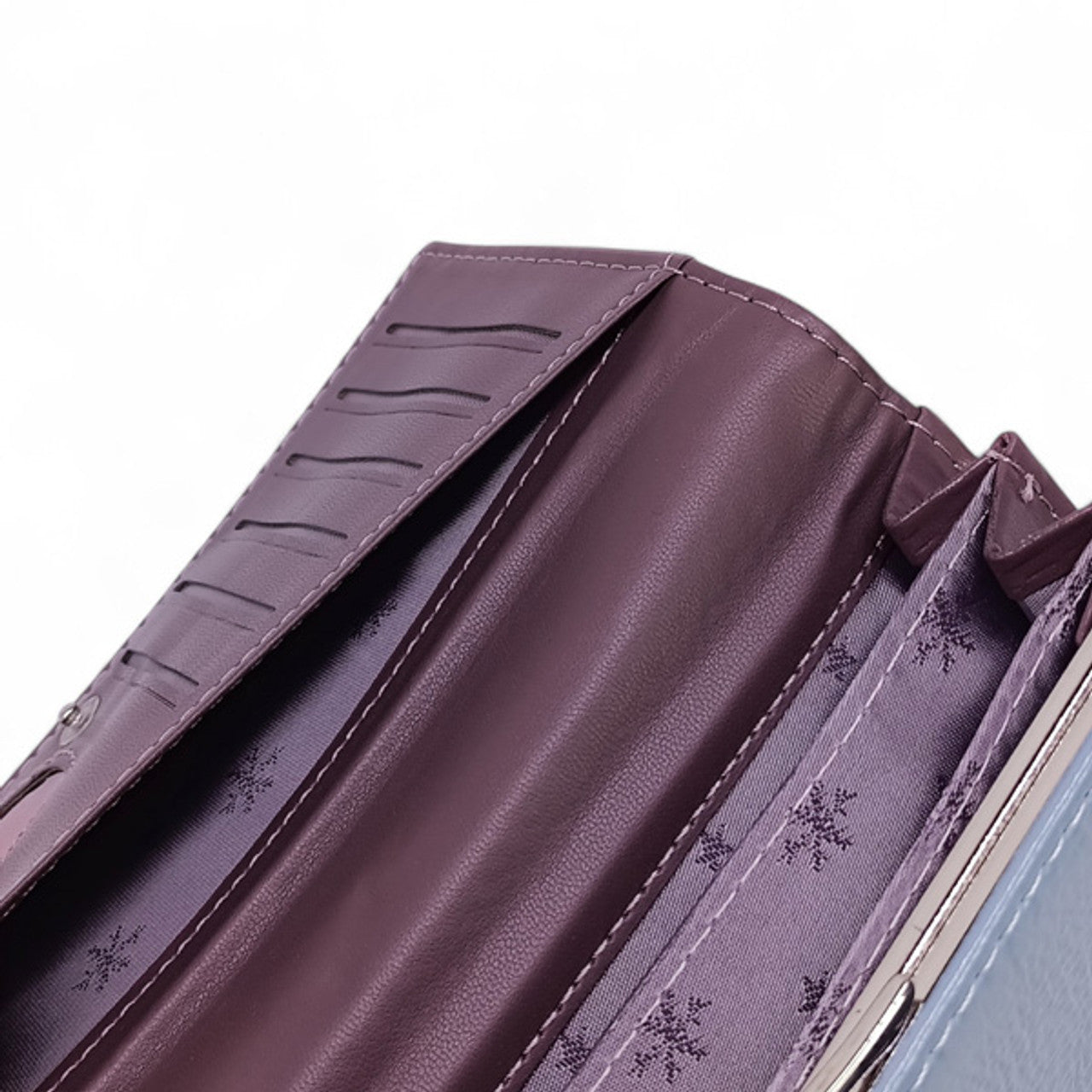 Stylish Baby Blue Bifold Wallet For Women