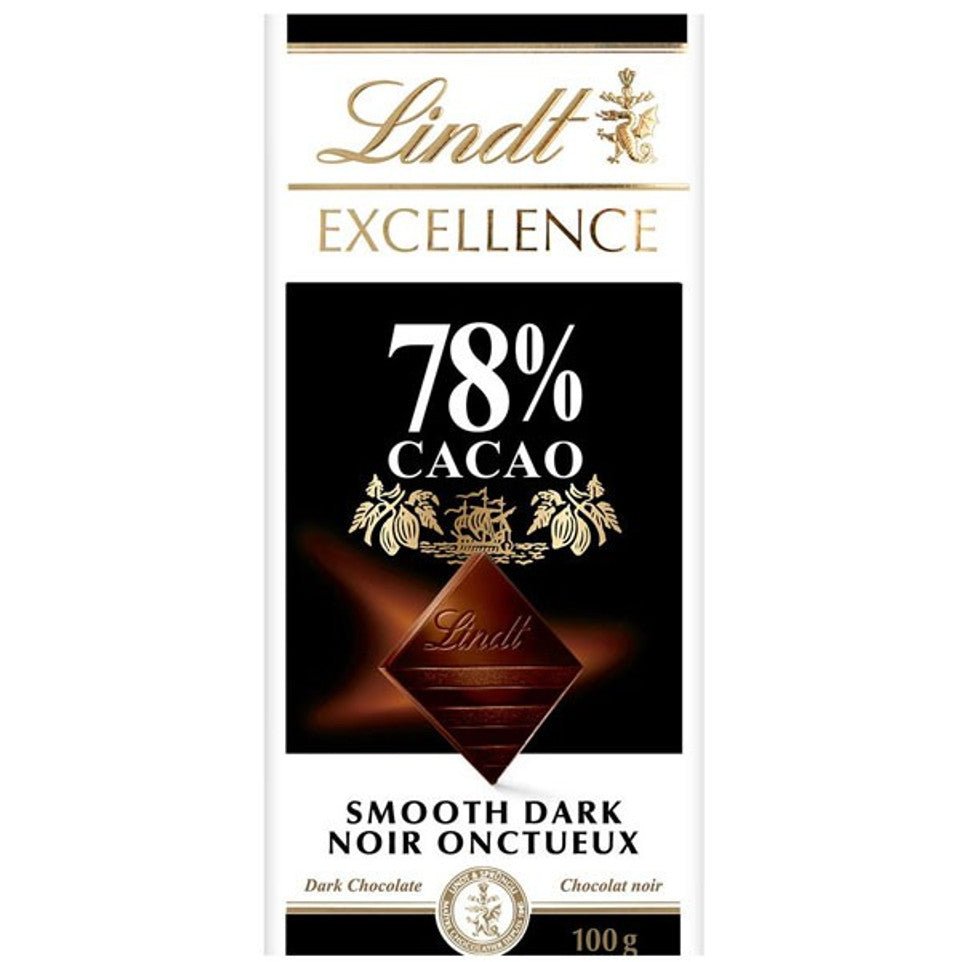Lindt Excellence 78% Cocoa Smooth Dark (100g) - GiftstoNepal.com | GTN