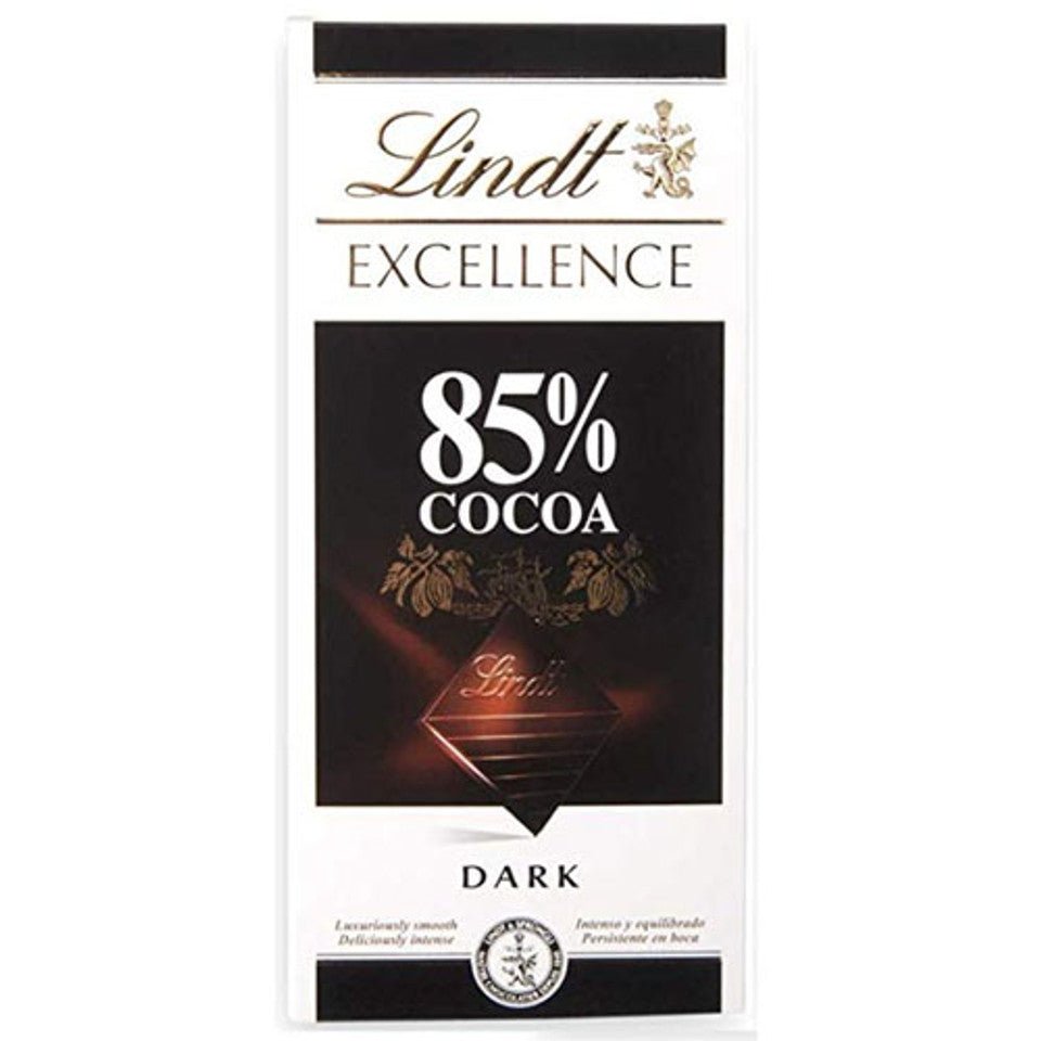 Lindt Excellence 85% Cocoa Rich Dark (100g) - GiftstoNepal.com | GTN