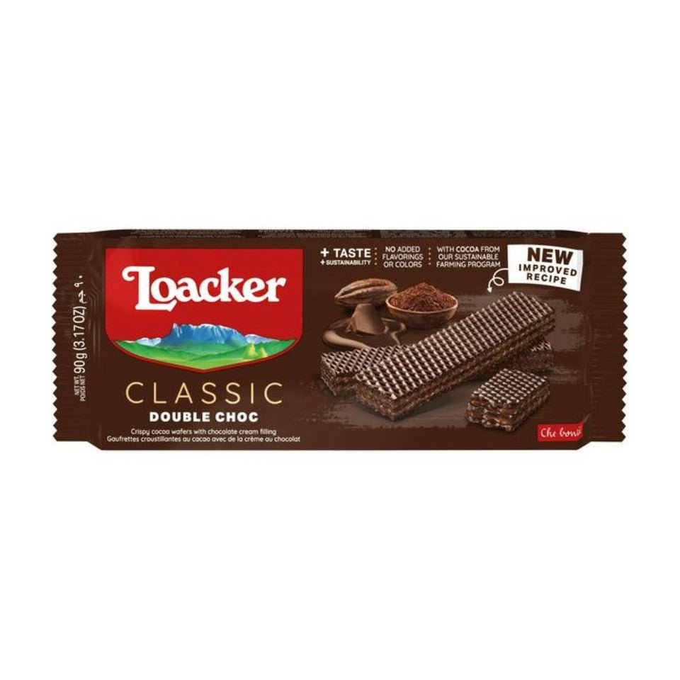 Loacker Crispy Wafers Double Choc (90g) - GiftstoNepal.com | GTN
