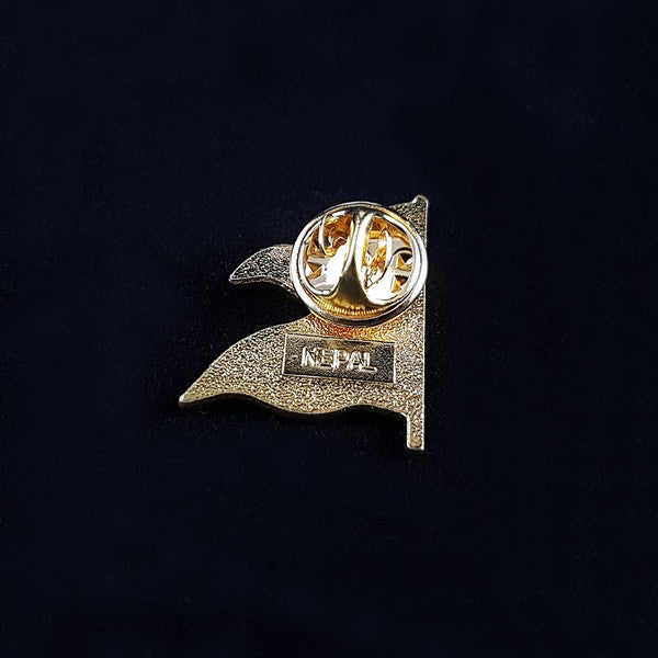 Stylish Nepali Flag Lapel Brooch
