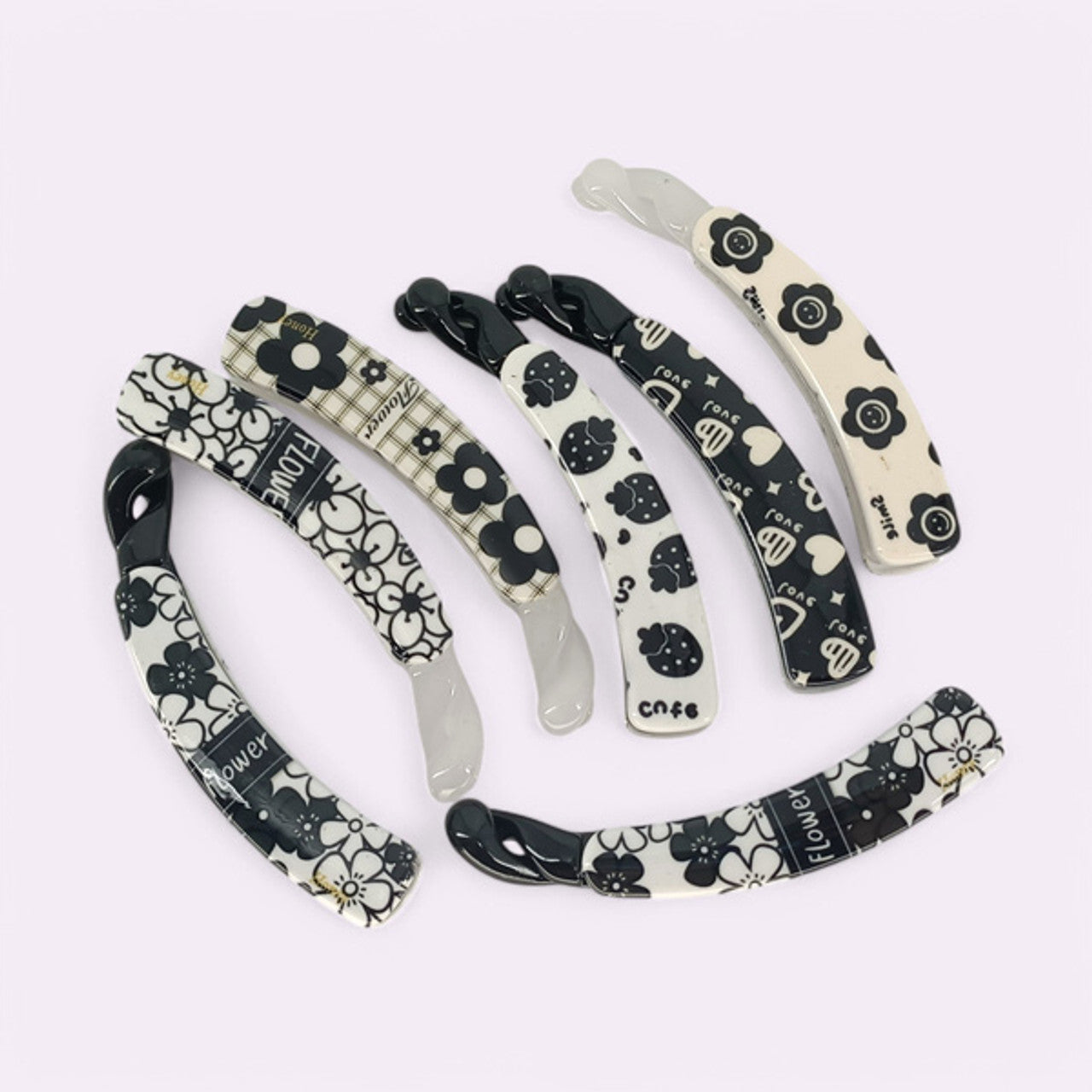 Printed Banana Hair Clip (Color & Design May Vary)