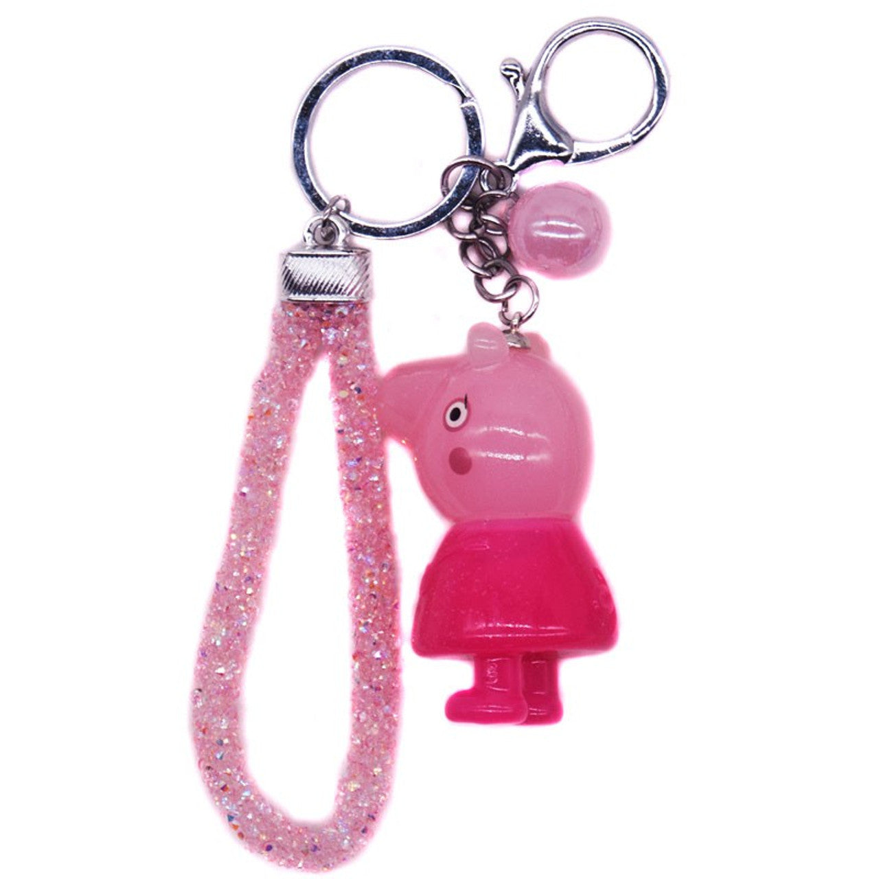 Cute Pink Pig Design Key-ring