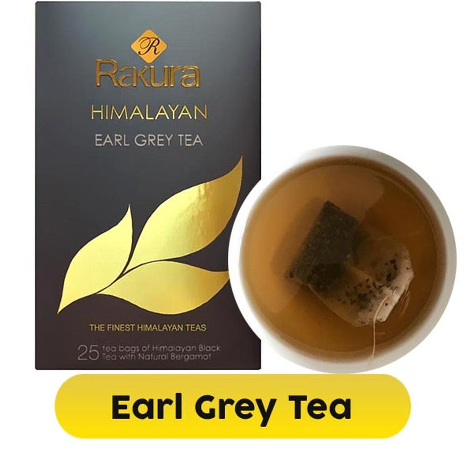Rakura Himalayan Earl Grey Tea (25 Tea Bags) - GiftstoNepal.com | GTN