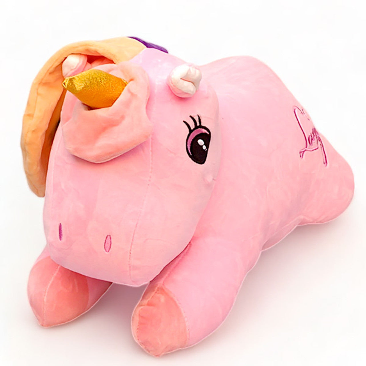 Unicorn Dream Pillow (Pink) – Soft & Fluffy 24"