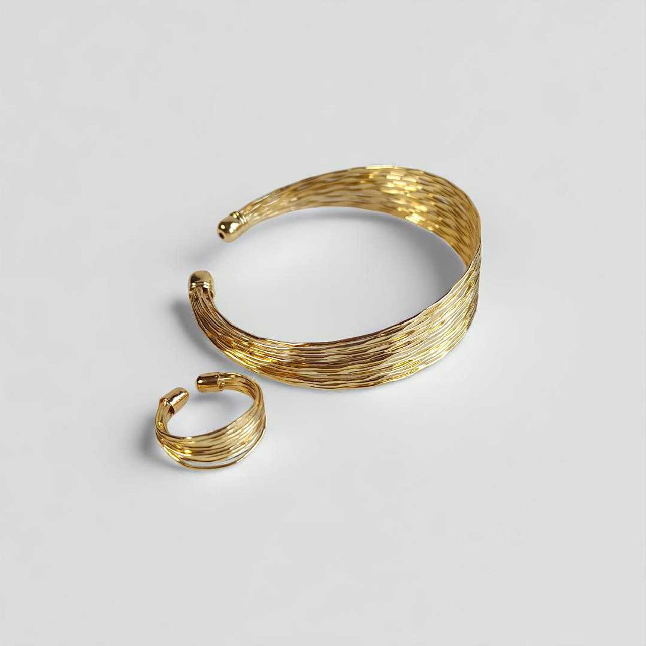 Adjustable Golden Bala & Ring Set