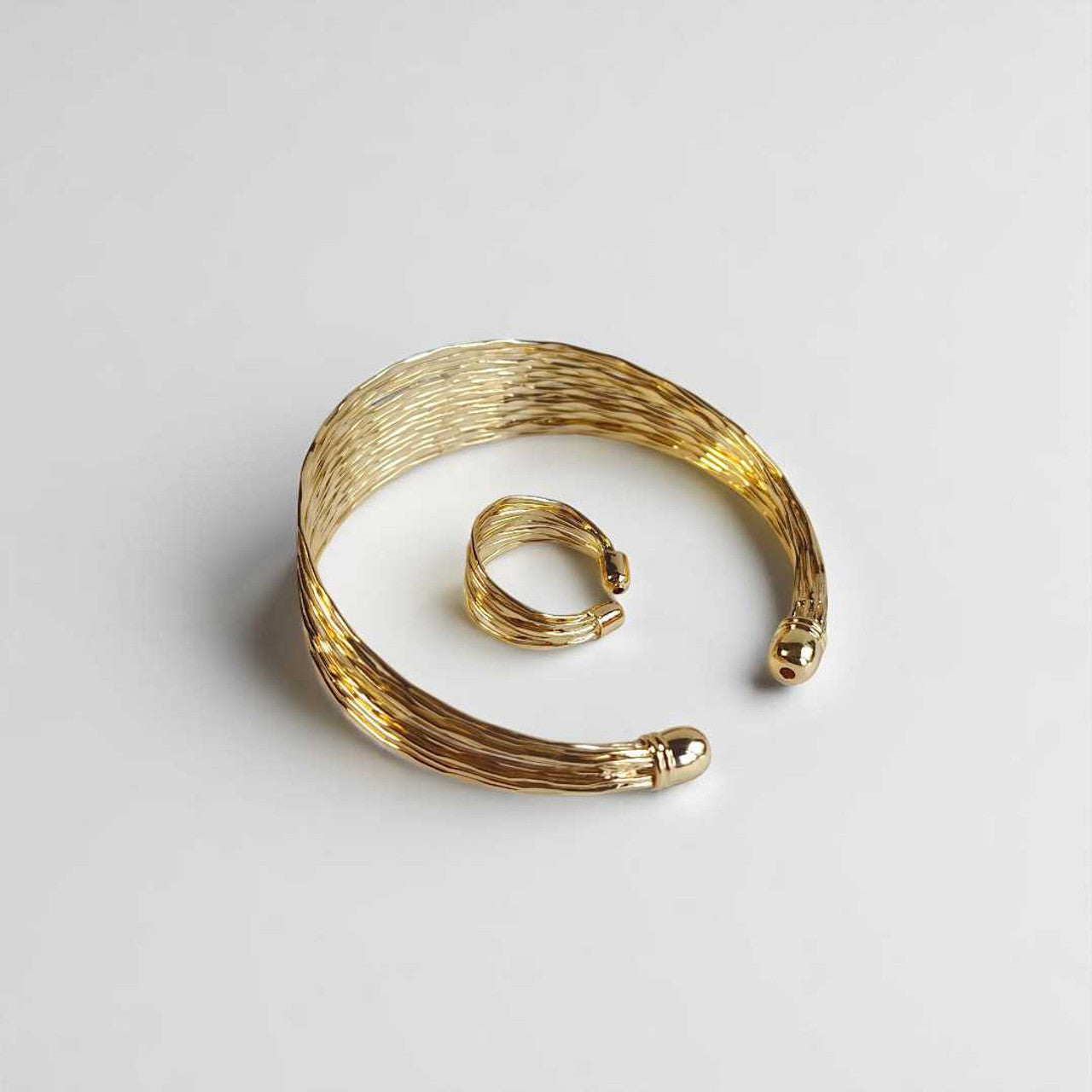 Adjustable Golden Bala & Ring Set