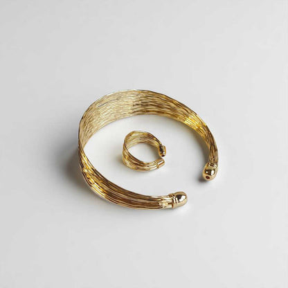 Adjustable Golden Bala & Ring Set
