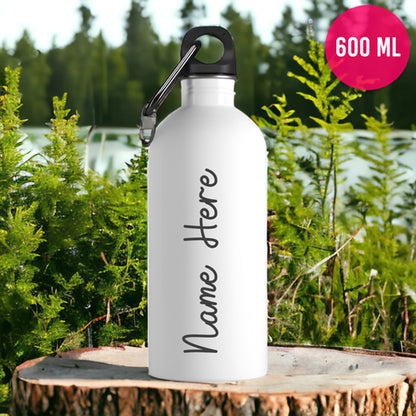 Customise Aluminium Water Bottle 600ml-White