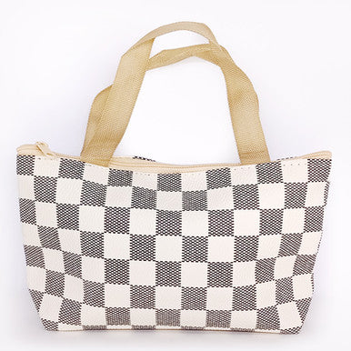 Makeup Purse – Black & White Color