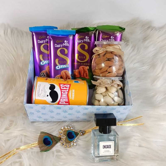 Rakhi Gift with Chocolates & Fragrance For Brother