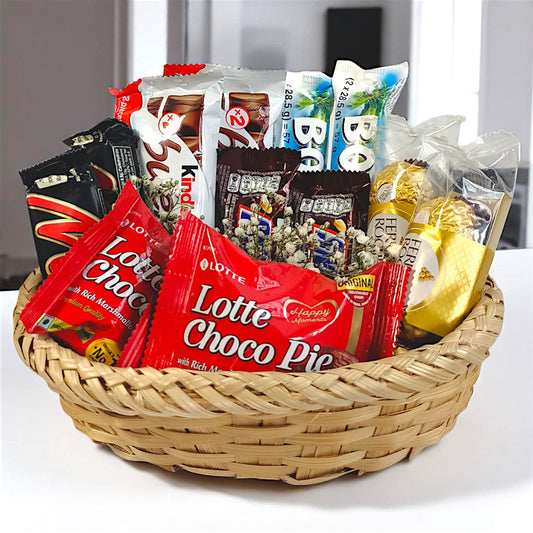 Premium Chocolate Delight Basket For Raksha Bandhan