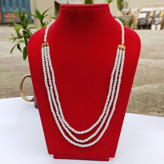 Off-White Multi-Layer Pearl Necklace
