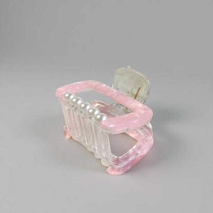 Light Pink Hair Clip with Pearl
