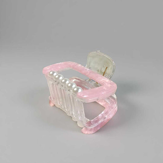 Light Pink Hair Clip with Pearl