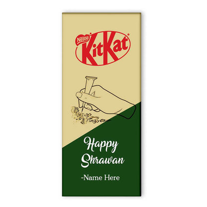 Personalized Name Chocolate Wrapper on Kitkat 150g For Shrawan