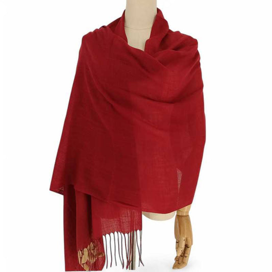 Maroon Pashmina Scarf