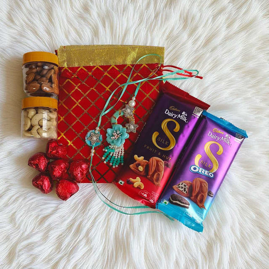 Rakhi Treat Box with Nuts & Chocolates