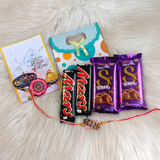 Rakhi & Chocolate Gift Combo for Brother
