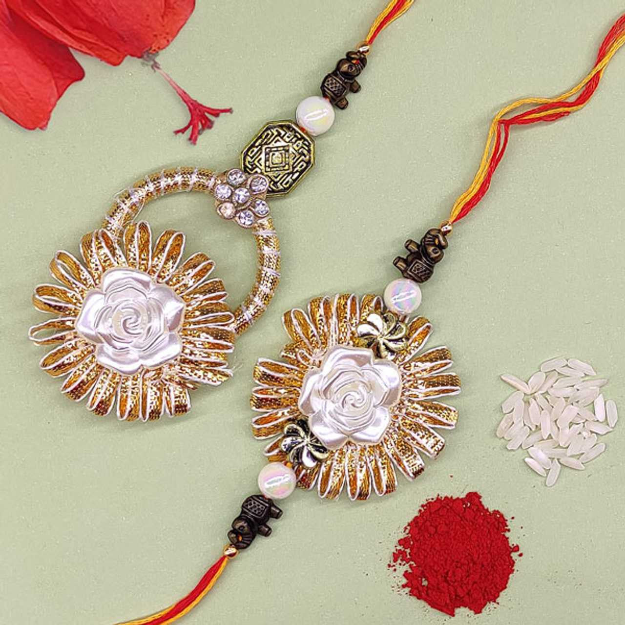 Rakhi Gift Combo with Plaque & Treats for Siblings
