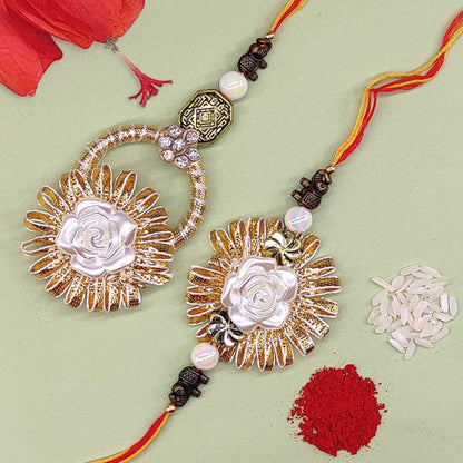 Rakhi Gift Combo with Plaque & Treats for Siblings