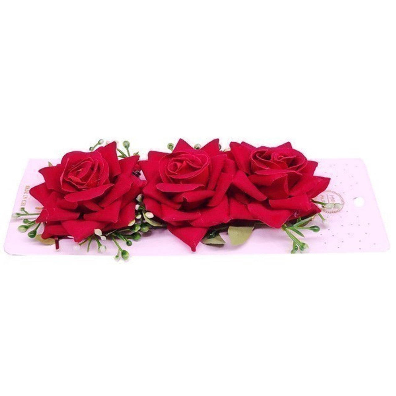 3-in-1 Red Velvet Rose Hair Clip Pin