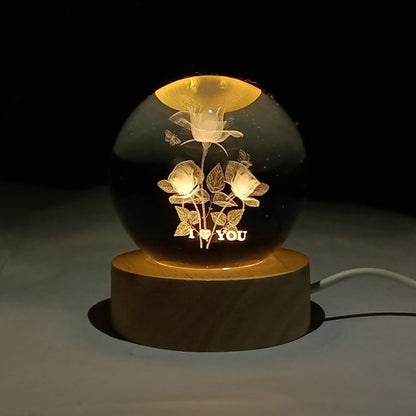 Triple Roses LED Love Lamp