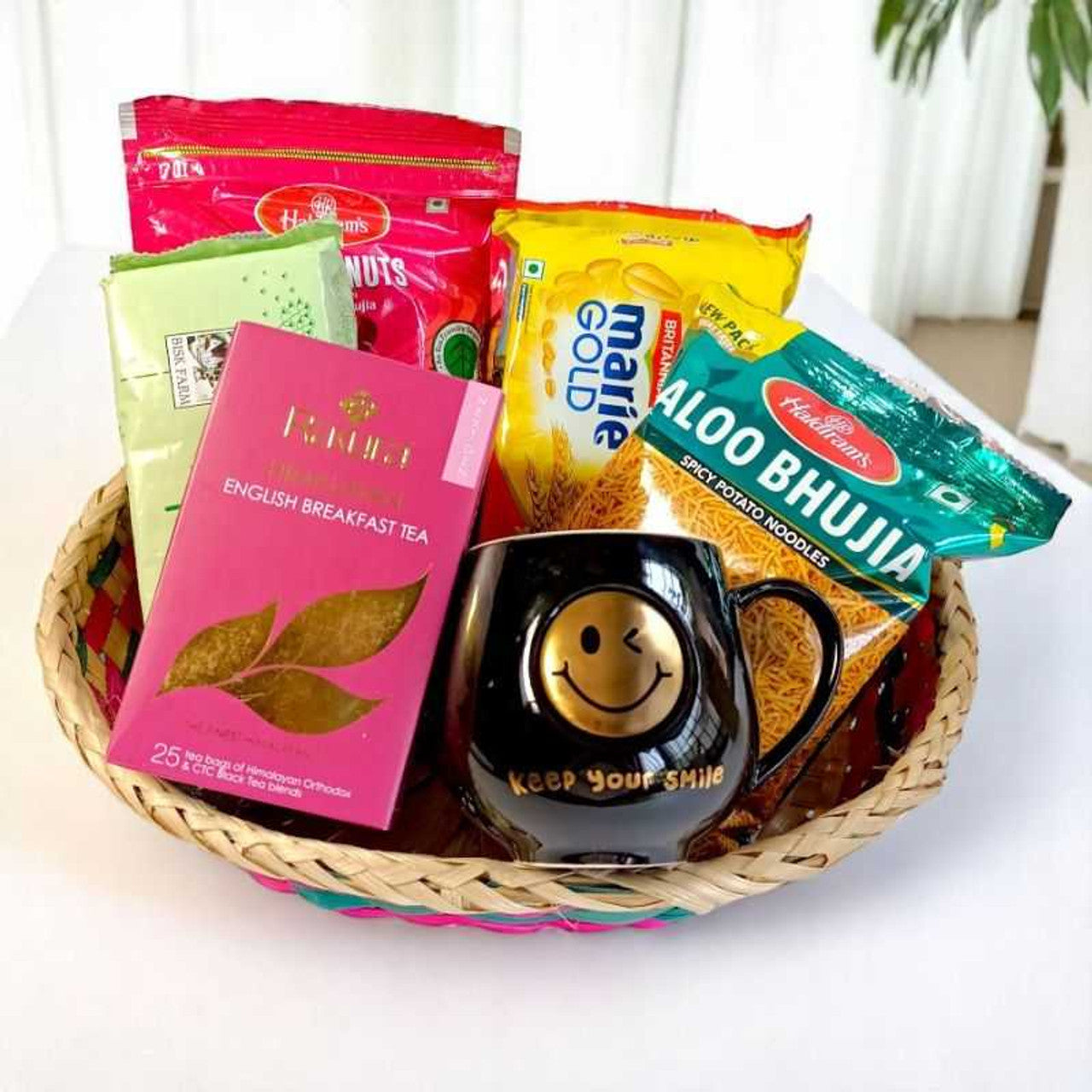 Snacks Gift Basket with snacks