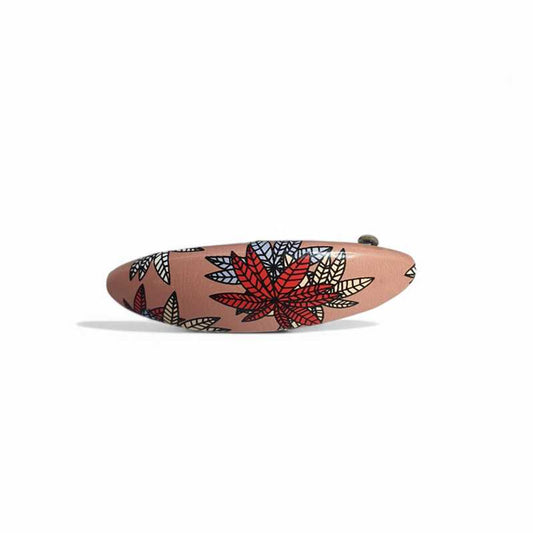 Peach Floral Hair Clip