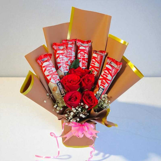 Sweet KitKat Rose Bouquet