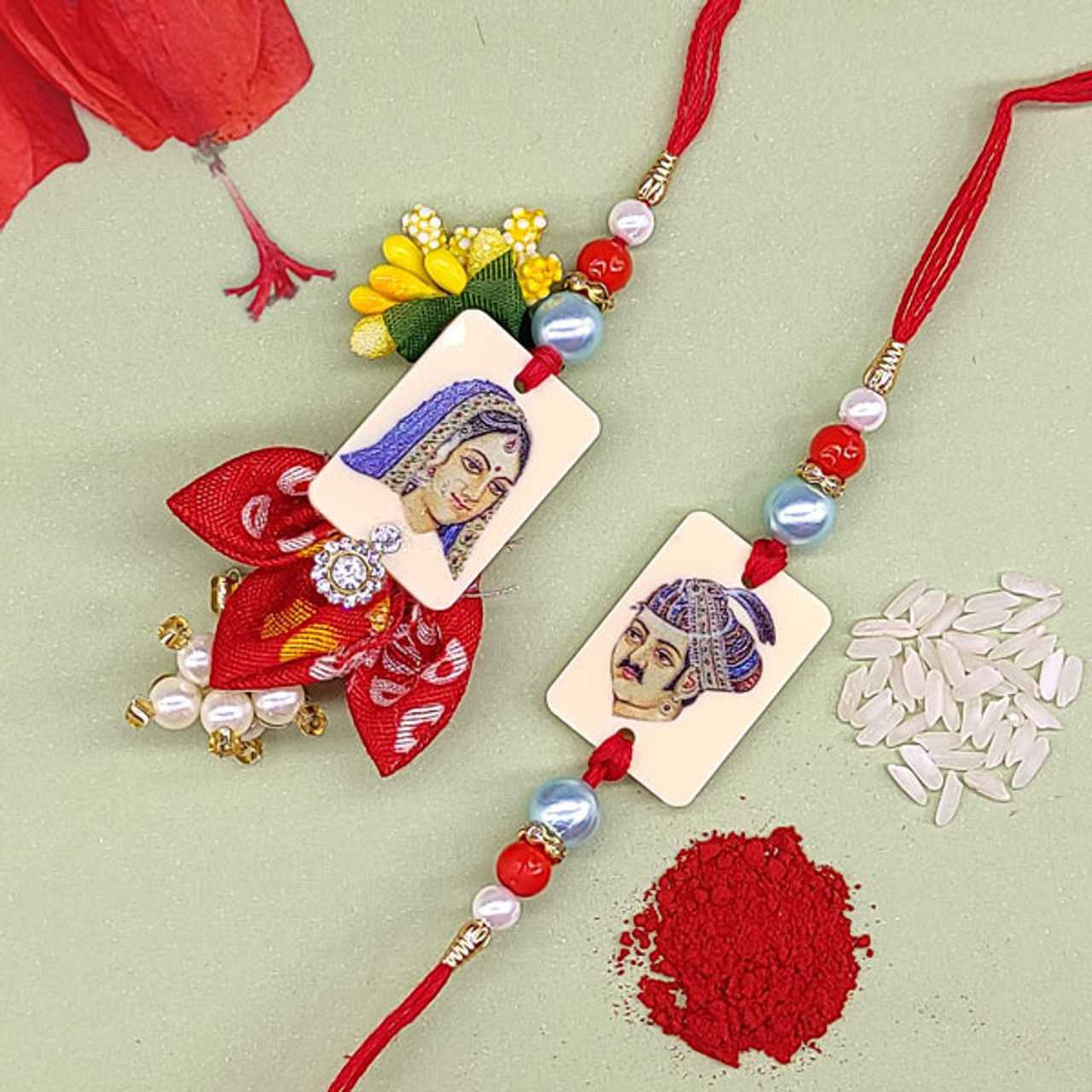 Rakhi Gift with Sweets & Nuts for Bhaiya Bhabhi